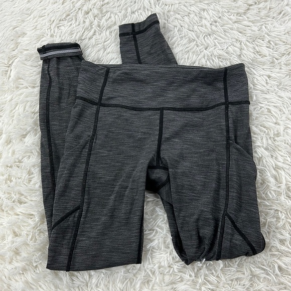 Lululemon Speed Tight Heathered Black - Picture 1 of 7